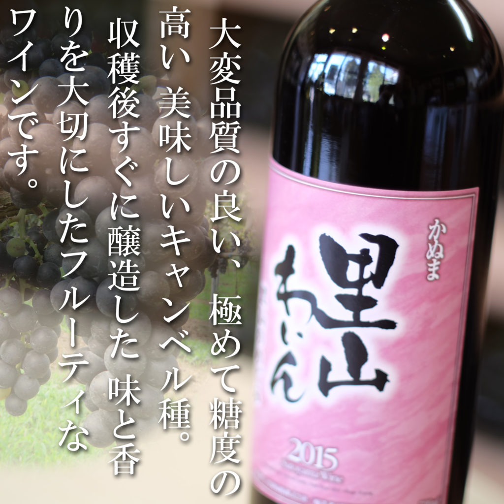 かぬま 里山ワイン キャンベル 赤ワイン 720ml [ お土産 お酒 父の日 プレゼント ]-1